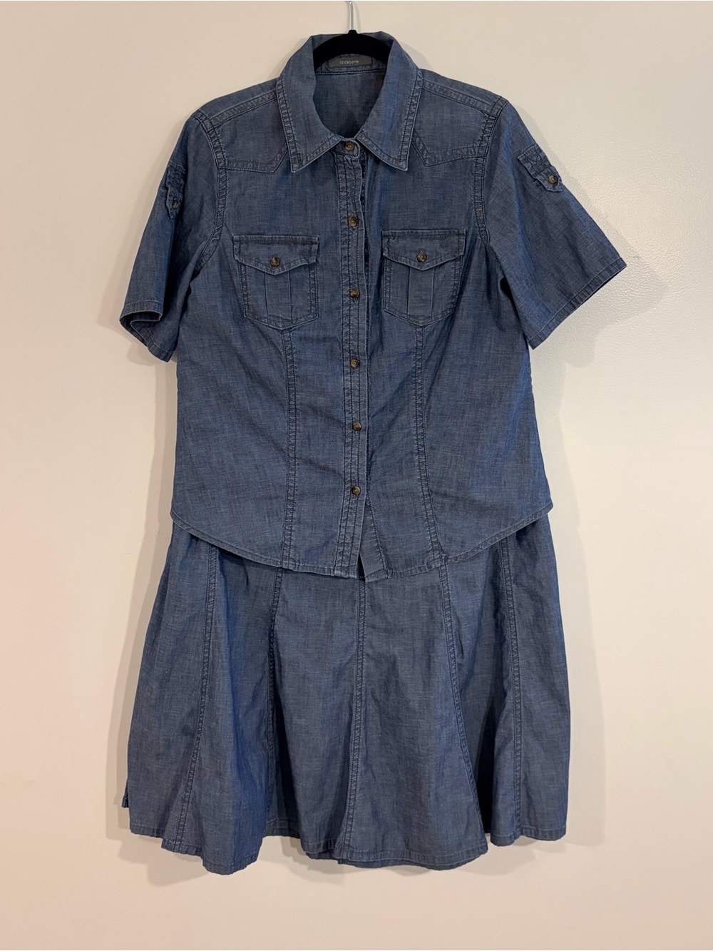 Liz Claiborne Chambray Skirt Set